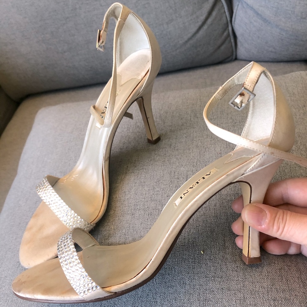 Alfani Ivory Diamond Strappy Heel